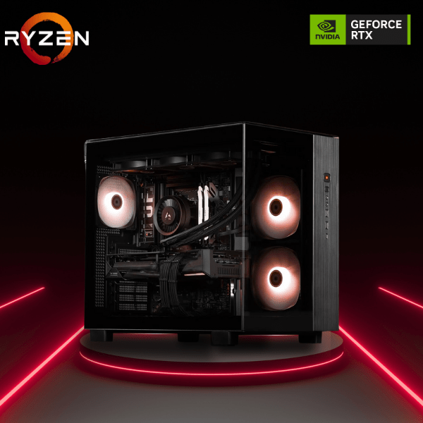 Vektra RDY King 65 Pro Black AMD Gaming PC - AMD Ryzen CPU, Nvidia GeForce RTX, 32GB DDR5 RAM, 1TB Gen4 SSD, AIO Liquid Cooled, Windows 11 Pro, 2 Years Warranty - Vektra Computers LLC Vektra RDY King 65 Pro Black AMD Gaming PC - AMD Ryzen CPU, Nvidia GeForce RTX, 32GB DDR5 RAM, 1TB Gen4 SSD, AIO Liquid Cooled, Windows 11 Pro, 2 Years Warranty - Vektra Computers LLC